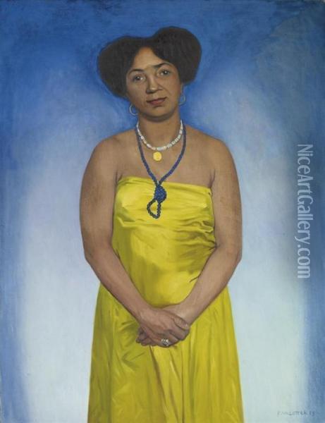 Martiniquaise Oil Painting - Felix Edouard Vallotton