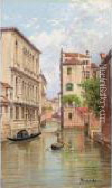 Rio St. Agostino, Venice Oil Painting - Antonietta Brandeis