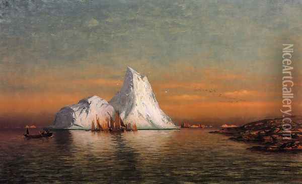 Fishing Fleet off Labrador I Oil Painting - William Bradford