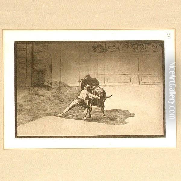 Etching Oil Painting - Francisco De Goya y Lucientes