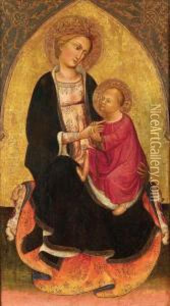 Madonna Col Bambino Oil Painting - Mariotto Di Nardo