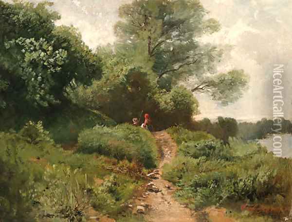 The walk home Oil Painting - French School