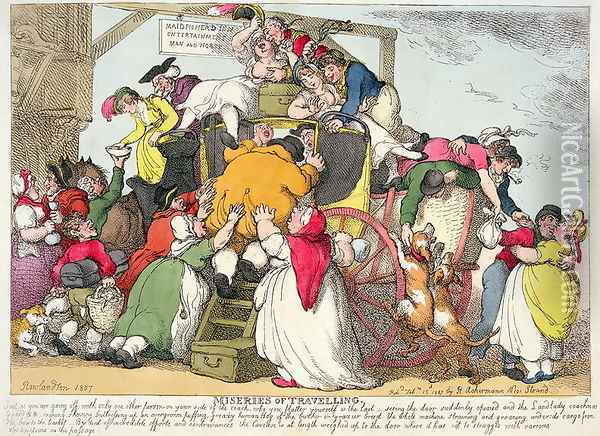Miseries of Travelling, 1807 Oil Painting - Thomas Rowlandson