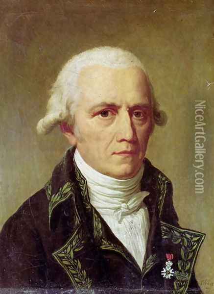 Portrait of Jean-Baptiste de Monet 1744-1829 Chevalier de Lamarck, 1802-03 Oil Painting - Charles Thevenin