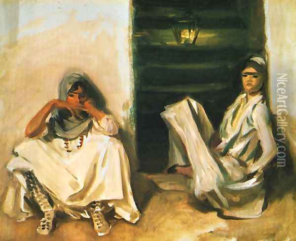 Two Arab Women Oil Painting - John Singer Sargent