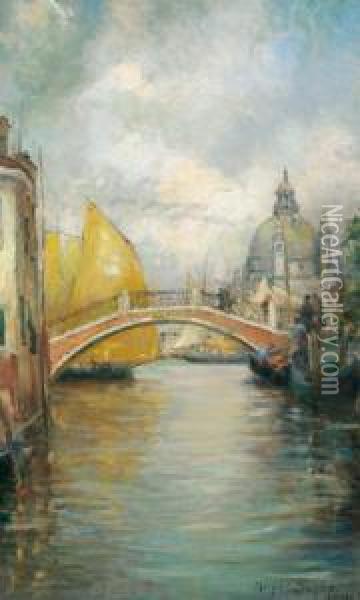 Ein Blick Auf Venedig Oil Painting - Margaret Moscheles