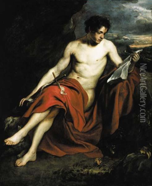 Saint John The Baptist In The Wilderness Oil Painting - Sir Anthony Van Dyck