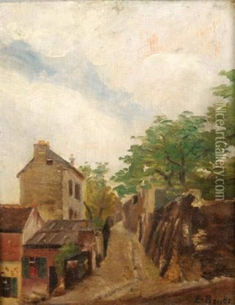 Rue De Village Oil Painting - Emile Boyer