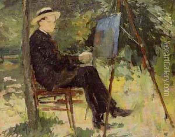 The Painter Rachou Oil Painting - Henri De Toulouse-Lautrec