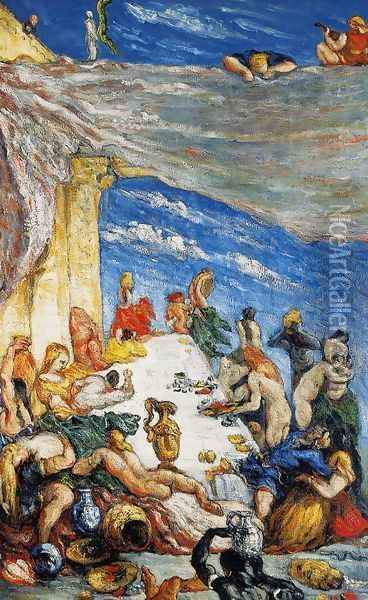 The Feast Aka The Banquet Of Nebuchadnezzar Oil Painting - Paul Cezanne
