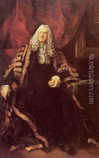 The Honourable Charles Wolfran Cornwall Oil Painting - Thomas Gainsborough