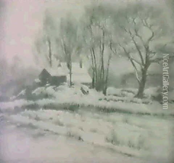 Winter Oil Painting - Vesper Lincoln George