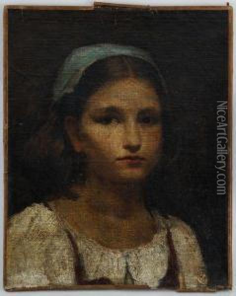 Portrait De Jeune Fille Oil Painting - Cherubino Pata