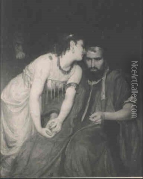 Salome Et Le Roi Herode Oil Painting - Ernest Blanc-Garin