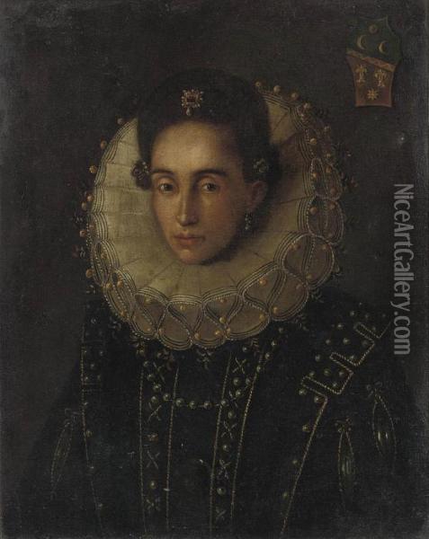 Portrait Of Ferdinand Ii Oil Painting - Justus Sustermans