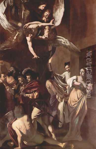 The Seven Acts Of Mercy Oil Painting - Caravaggio