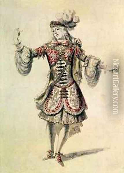 Costume design for a male dancer Oil Painting - Jean Derain