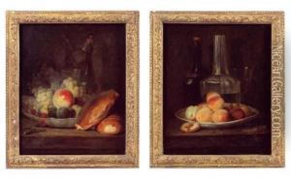 Natures Mortes Aux Fruits Oil Painting - Johann Eleazar Schenau
