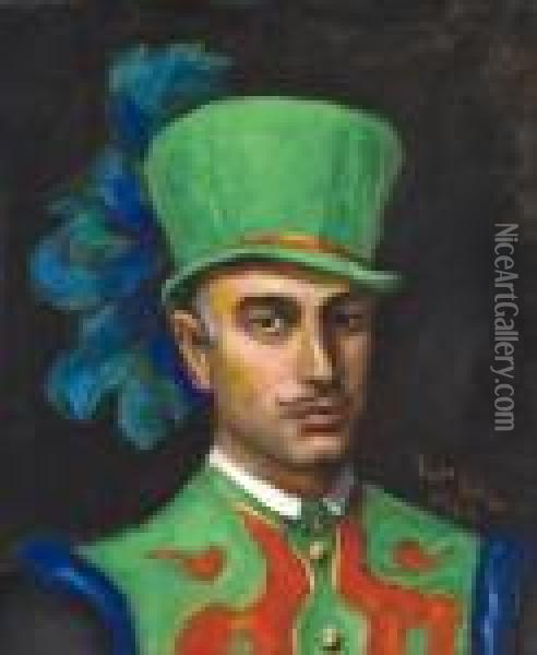 A 
Portrait Of Frank Digiola Oil Painting - Walt Kuhn