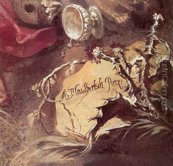 Fresco Detail 1758 Oil Painting - Franz Anton Maulbertsch