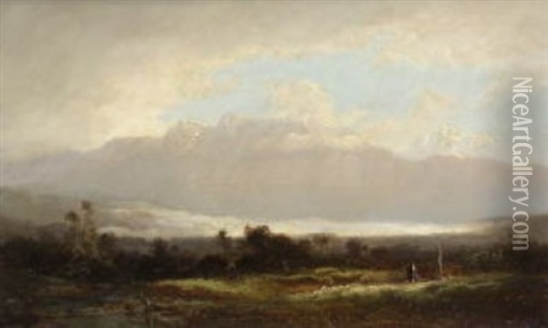 Der Wilde Kaiser Oil Painting - Ferdinand Feldhuetter