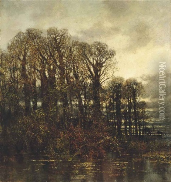 Autumn Oil Painting - Karl Heffner