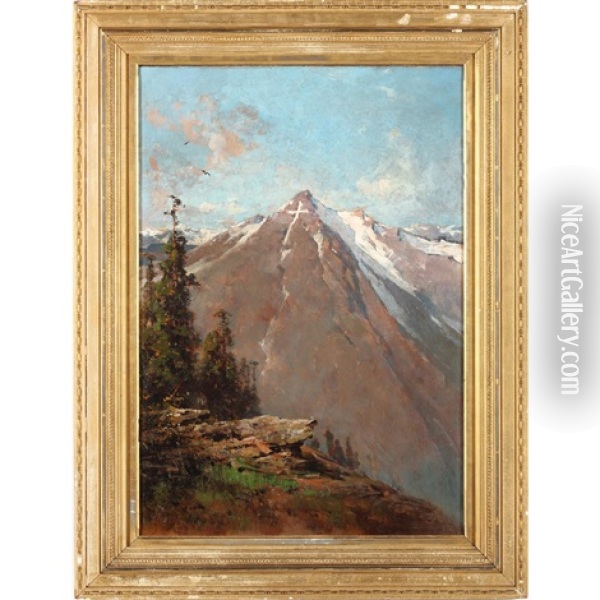 Mount Of The Holy Cross Oil Painting - Thomas Hill