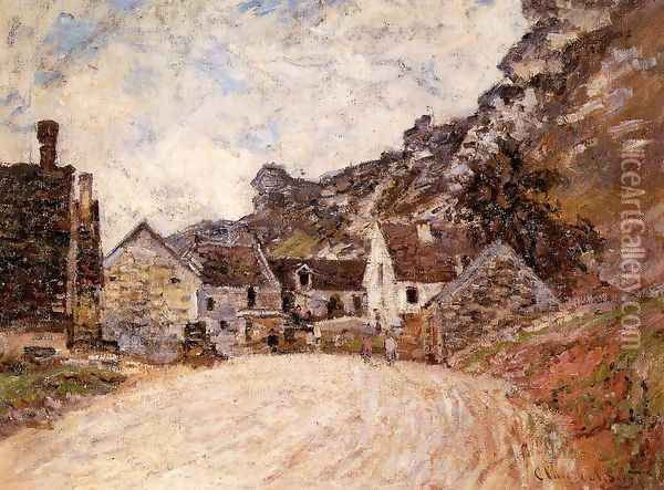 The Hamlet Of Chantemesie At The Foot Of The Rock Oil Painting - Claude Oscar Monet
