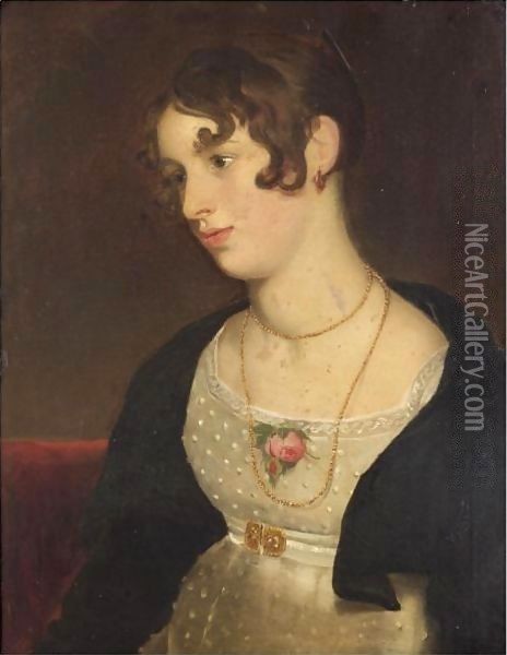 Portrait Of Kitty, The Artist's Niece Oil Painting - William Etty