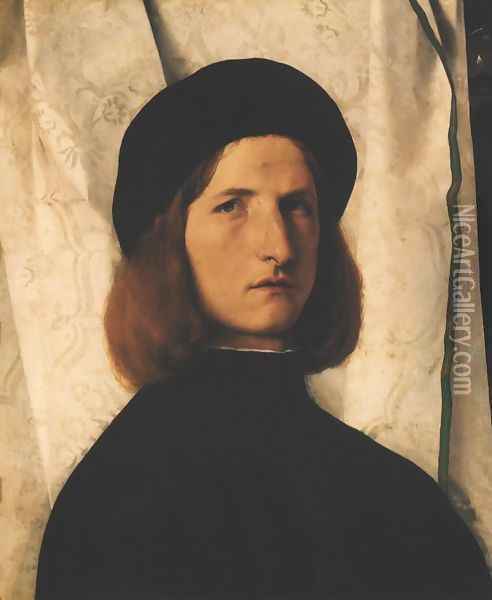 Portrait of a Man 1506-10 Oil Painting - Lorenzo Lotto
