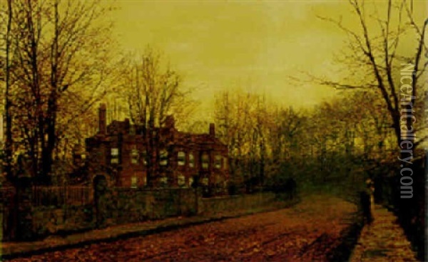 The Waning Glory Of The Year Oil Painting - John Atkinson Grimshaw
