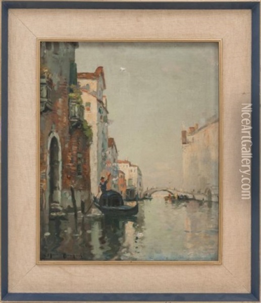 Vista De Venecia Oil Painting - Maurice Bompard
