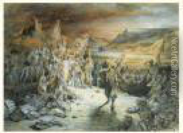 Hommage Aux Vainqueurs Oil Painting - Gustave Dore