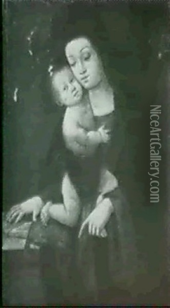 Virgin And Child Oil Painting - Cristofano Allori