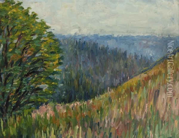 Chabot Hills Oil Painting - August Gay