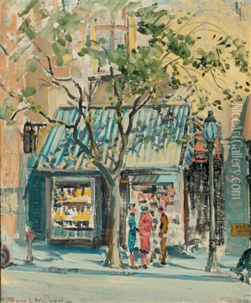 Collins Street Oil Painting - Dora Lynell A. Wilson