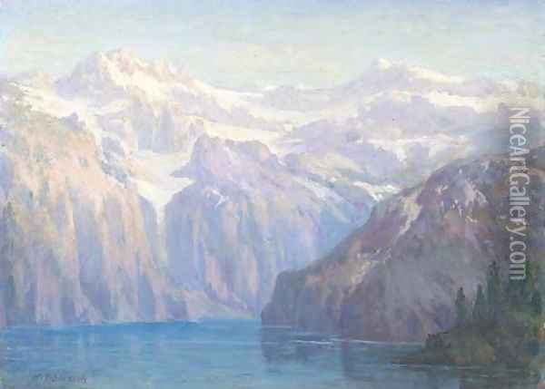 Canadian Rockies Oil Painting - William Jackson