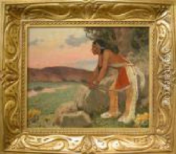 The Hunter Oil Painting - Eanger Irving Couse