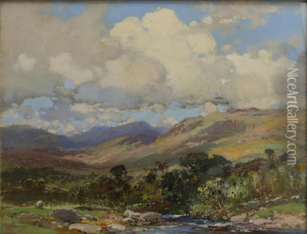 Glen Brerachan Oil Painting - Charles Gustav Louis Phillips