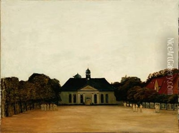 Kastels Kirken Oil Painting - Johan Rohde