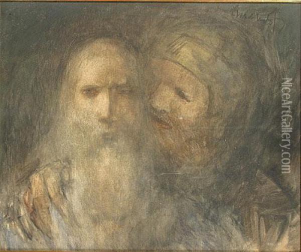 Le Baiser De Judas Oil Painting - Jakob Smits