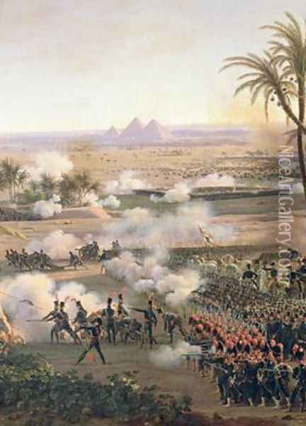 Battle of the Pyramids Oil Painting - Louis Lejeune