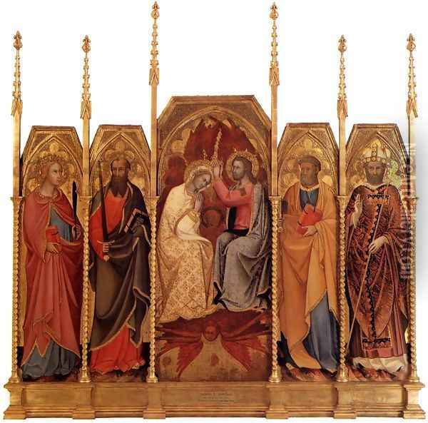 Coronation of the Virgin 2 Oil Painting - Andrea Di Bartolo