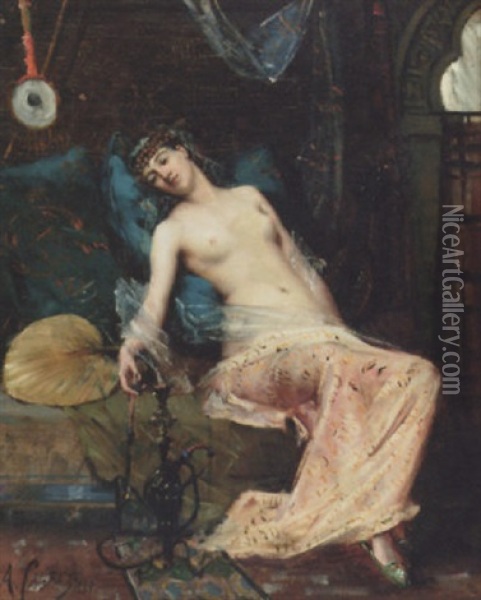 Le Reve Oil Painting - Antoine Calbet
