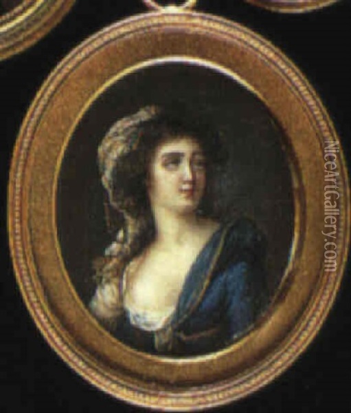 Portrait Of A Lady Oil Painting - Pierre Noel Violet
