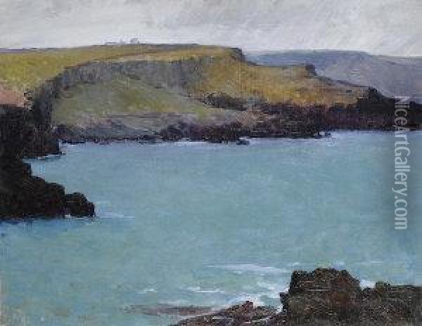 Coast At Layde Oil Painting - Hans, Jean Iten