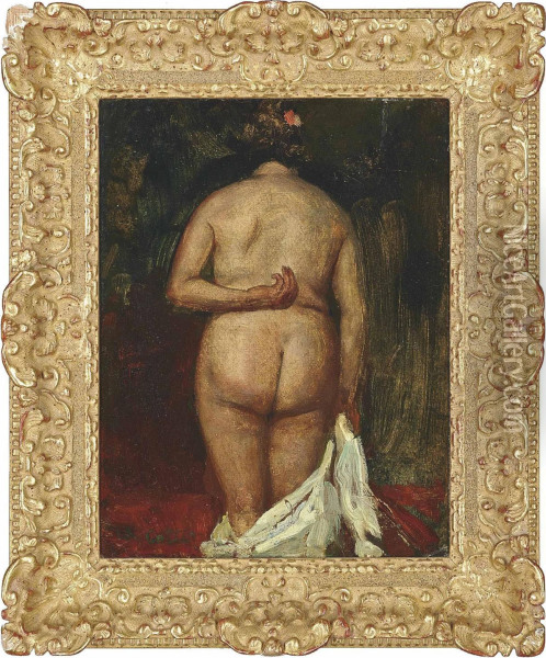 The Back Of The Nude Oil Painting - Charles Cottet