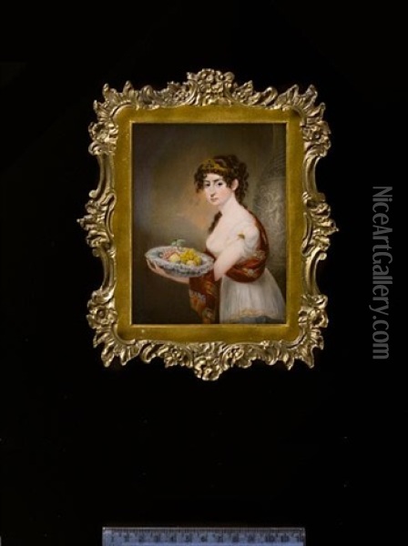 A Lady Oil Painting - John Cox Dillman Engleheart