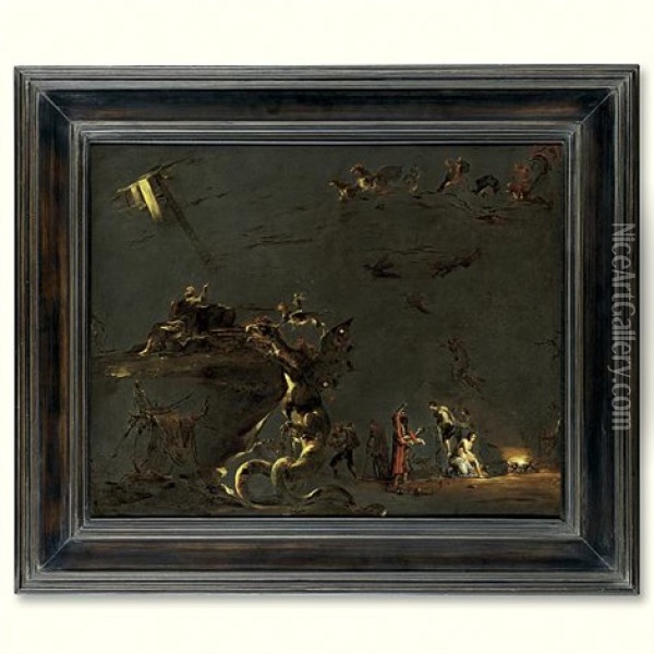Saint James And Hermogenes The Magician Oil Painting - Leonard Bramer
