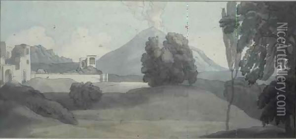 Vesuvius, Naples Oil Painting - John White Abbott